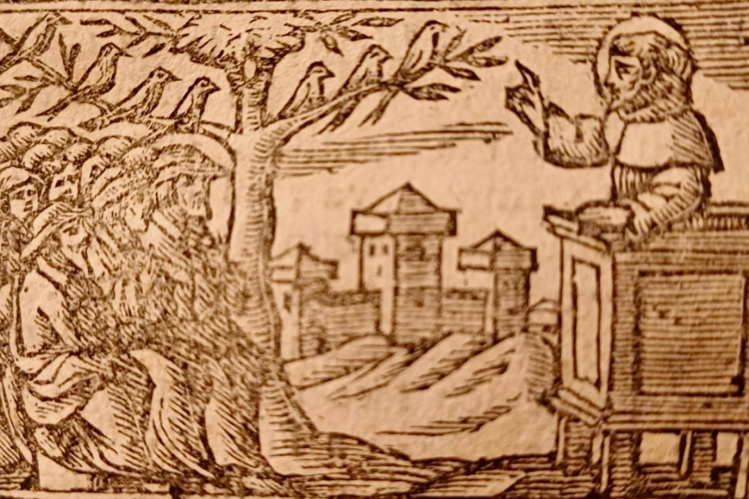 Locandina: Presenze francescane nella società pratese di epoca comunale