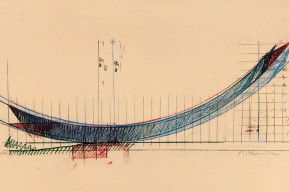 Mauro Staccioli, Prato 88, litografia, 1989