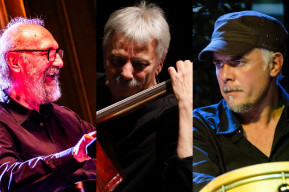 Foto dei tre musicisti Fariselli, Tavolazzi e Paoli