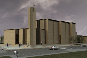 La nuova chiesa della Visitazione a Galciana