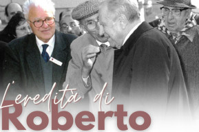 Parte della locandina con l'immagine di Roberto Castellani